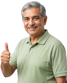 Man giving thumbs up